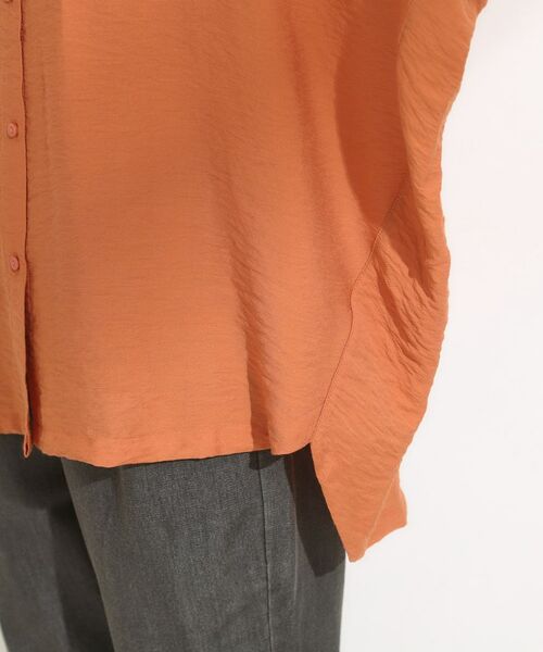 SHOO・LA・RUE / シューラルー シャツ・ブラウス | 【洗える/S-LL/5分袖】季節の変わり目に さらさらドレープシャツ | 詳細22