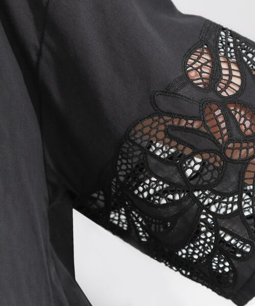 SHOO・LA・RUE / シューラルー シャツ・ブラウス | 【S-LL/6分袖】レースデザインで華やか見え お袖刺繍ブラウス | 詳細8