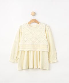 SHOO・LA・RUE / シューラルー チュニック | 【2点セット】カギ編みベスト＋チュニックセット