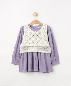 SHOO・LA・RUE / シューラルー チュニック | 【2点セット】カギ編みベスト＋チュニックセット