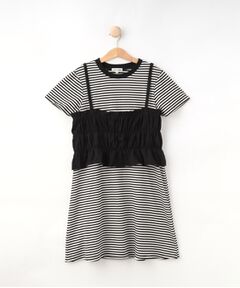 SHOO・LA・RUE / シューラルー ミニ丈・ひざ丈ワンピース | 【130-150cm】キャミ付きワンピース