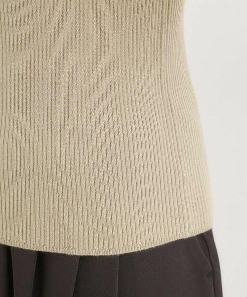 SHOO・LA・RUE / シューラルー ニット・セーター | 【洗濯機可/S-LL】配色使いがアクセント リブハイネックインナー | 詳細18