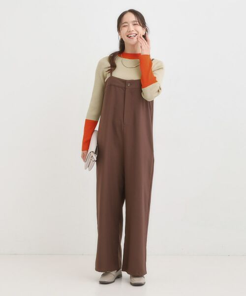 SHOO・LA・RUE / シューラルー ニット・セーター | 【洗濯機可/S-LL】配色使いがアクセント リブハイネックインナー | 詳細7