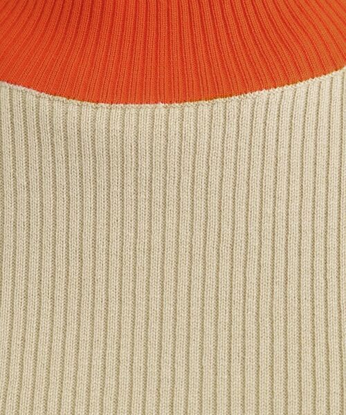 SHOO・LA・RUE / シューラルー ニット・セーター | 【洗濯機可/S-LL】配色使いがアクセント リブハイネックインナー | 詳細8
