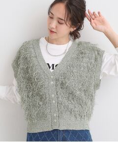 SHOO・LA・RUE / シューラルー ベスト | 【前後2WAY】着るだけで着映える ループヤーンベスト