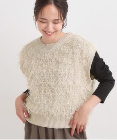 SHOO・LA・RUE / シューラルー ベスト | 【前後2WAY】着るだけで着映える ループヤーンベスト