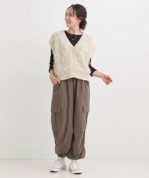 SHOO・LA・RUE / シューラルー ベスト | 【前後2WAY】着るだけで着映える ループヤーンベスト | 詳細12