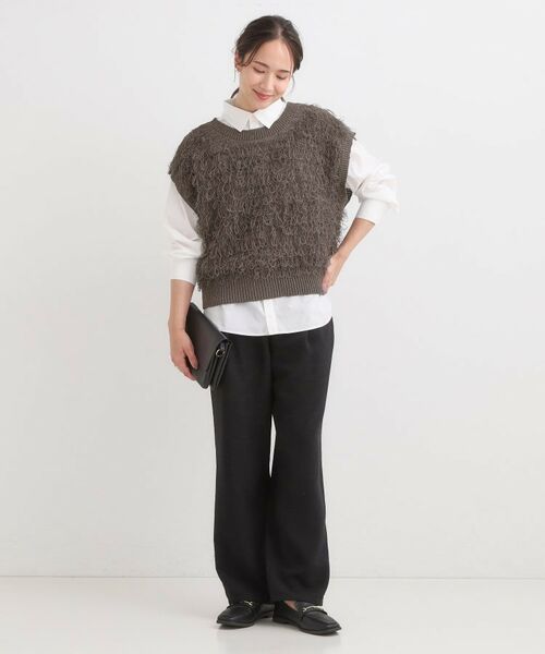 SHOO・LA・RUE / シューラルー ベスト | 【前後2WAY】着るだけで着映える ループヤーンベスト | 詳細20