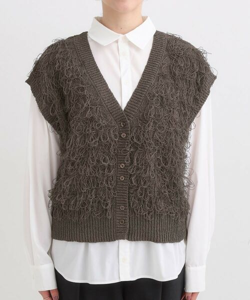 SHOO・LA・RUE / シューラルー ベスト | 【前後2WAY】着るだけで着映える ループヤーンベスト | 詳細22