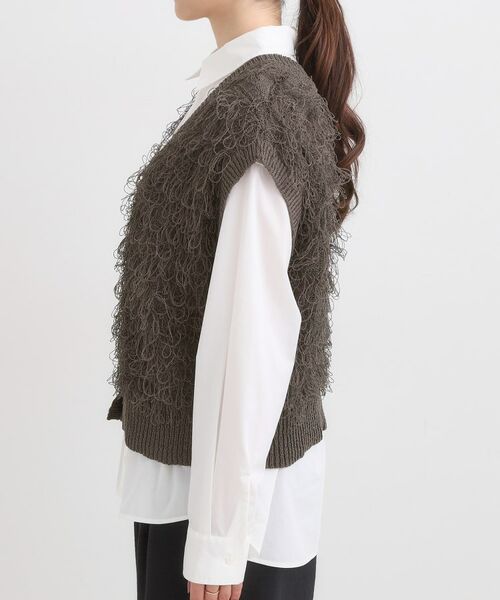 SHOO・LA・RUE / シューラルー ベスト | 【前後2WAY】着るだけで着映える ループヤーンベスト | 詳細23