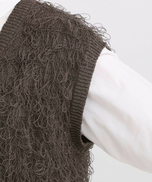 SHOO・LA・RUE / シューラルー ベスト | 【前後2WAY】着るだけで着映える ループヤーンベスト | 詳細26