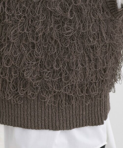 SHOO・LA・RUE / シューラルー ベスト | 【前後2WAY】着るだけで着映える ループヤーンベスト | 詳細27