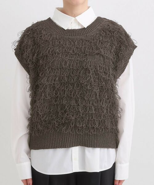 SHOO・LA・RUE / シューラルー ベスト | 【前後2WAY】着るだけで着映える ループヤーンベスト | 詳細28