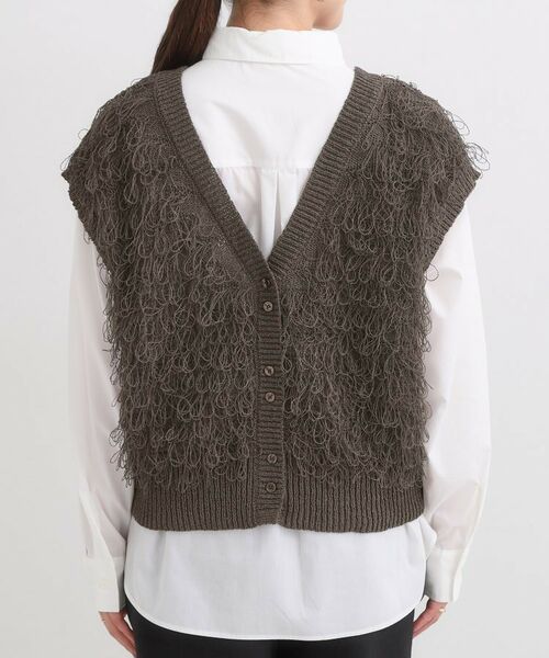 SHOO・LA・RUE / シューラルー ベスト | 【前後2WAY】着るだけで着映える ループヤーンベスト | 詳細29