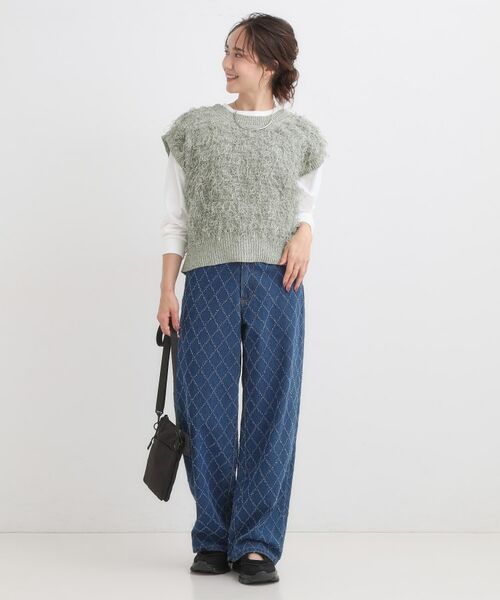 SHOO・LA・RUE / シューラルー ベスト | 【前後2WAY】着るだけで着映える ループヤーンベスト | 詳細6