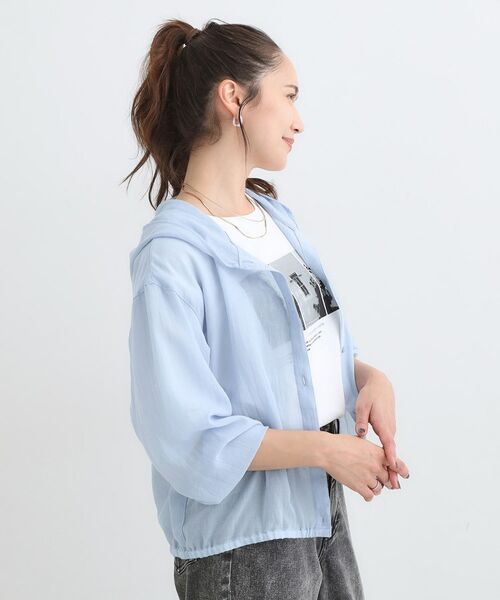 SHOO・LA・RUE / シューラルー パーカー | 【S-LL】大人の抜け感 シアーボイルフーディパーカ | 詳細10