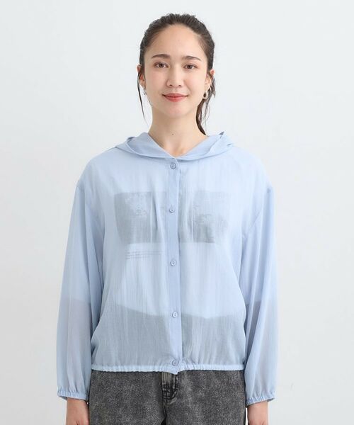 SHOO・LA・RUE / シューラルー パーカー | 【S-LL】大人の抜け感 シアーボイルフーディパーカ | 詳細13