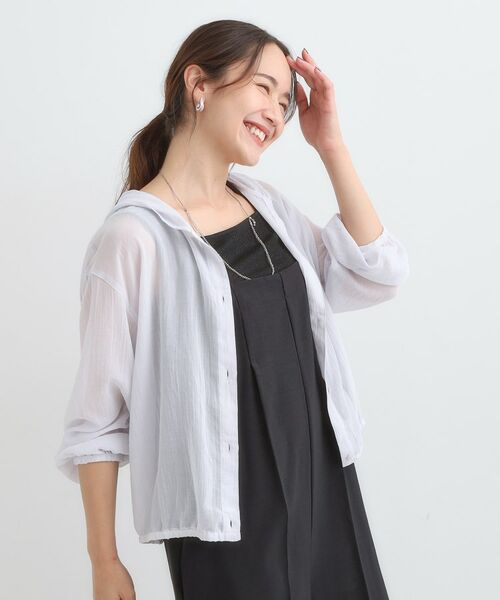 SHOO・LA・RUE / シューラルー パーカー | 【S-LL】大人の抜け感 シアーボイルフーディパーカ | 詳細2