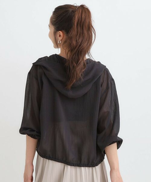 SHOO・LA・RUE / シューラルー パーカー | 【S-LL】大人の抜け感 シアーボイルフーディパーカ | 詳細6