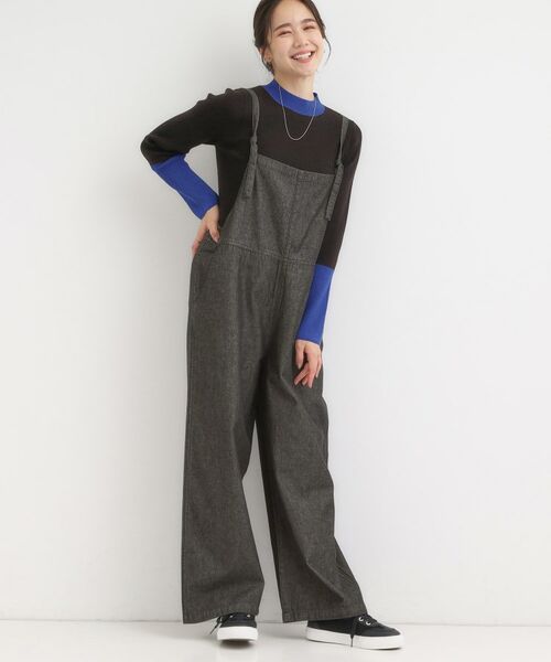 SHOO・LA・RUE / シューラルー サロペット・オールインワン | 【S-LL】大人のための デニムサロペット(ブラック(019))