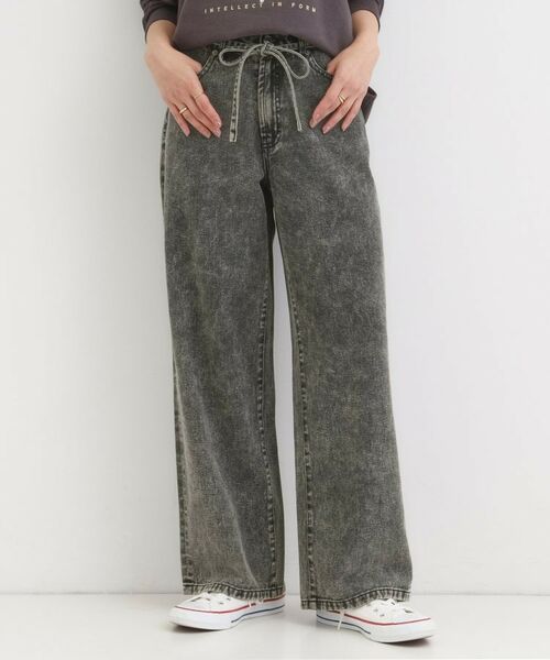 SHOO・LA・RUE / シューラルー デニムパンツ | 【S-LL】こなれ見え リボン付き アソートデニムワイドパンツ | 詳細1