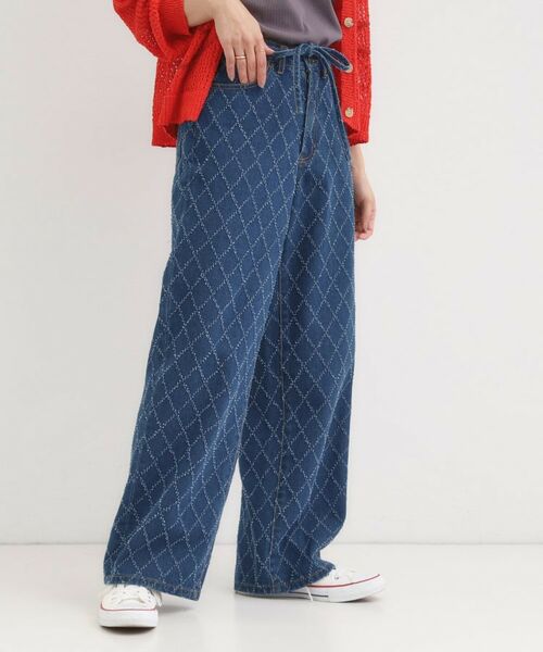 SHOO・LA・RUE / シューラルー デニムパンツ | 【S-LL】こなれ見え リボン付き アソートデニムワイドパンツ | 詳細10