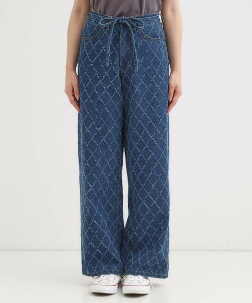 SHOO・LA・RUE / シューラルー デニムパンツ | 【S-LL】こなれ見え リボン付き アソートデニムワイドパンツ | 詳細13