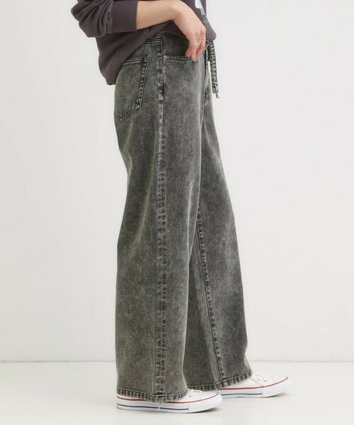 SHOO・LA・RUE / シューラルー デニムパンツ | 【S-LL】こなれ見え リボン付き アソートデニムワイドパンツ | 詳細2