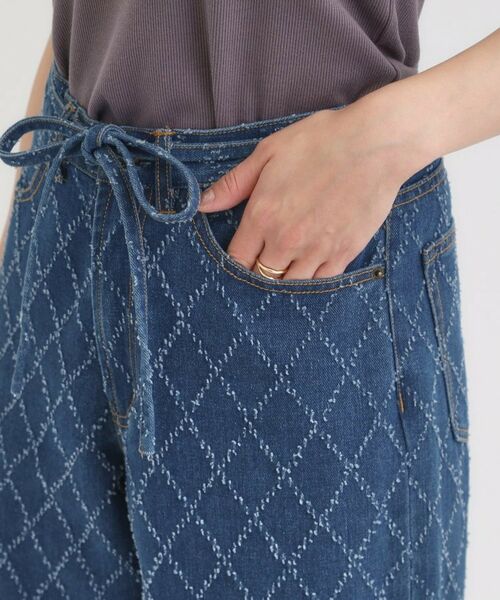 SHOO・LA・RUE / シューラルー デニムパンツ | 【S-LL】こなれ見え リボン付き アソートデニムワイドパンツ | 詳細21