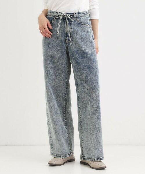 SHOO・LA・RUE / シューラルー デニムパンツ | 【S-LL】こなれ見え リボン付き アソートデニムワイドパンツ | 詳細5