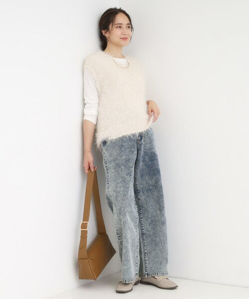 SHOO・LA・RUE / シューラルー デニムパンツ | 【S-LL】こなれ見え リボン付き アソートデニムワイドパンツ | 詳細7