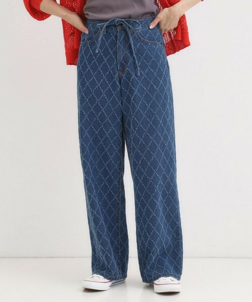 SHOO・LA・RUE / シューラルー デニムパンツ | 【S-LL】こなれ見え リボン付き アソートデニムワイドパンツ | 詳細9