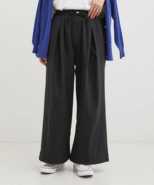 SHOO・LA・RUE / シューラルー パンツ | 【2WAY/S-LL】シルエット変化を楽しめる ドロスト ワイドカーブパンツ | 詳細2