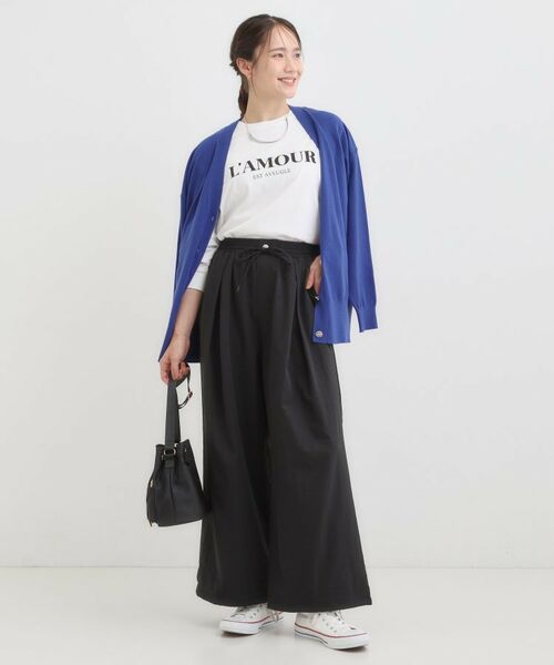 SHOO・LA・RUE / シューラルー パンツ | 【2WAY/S-LL】シルエット変化を楽しめる ドロスト ワイドカーブパンツ | 詳細5