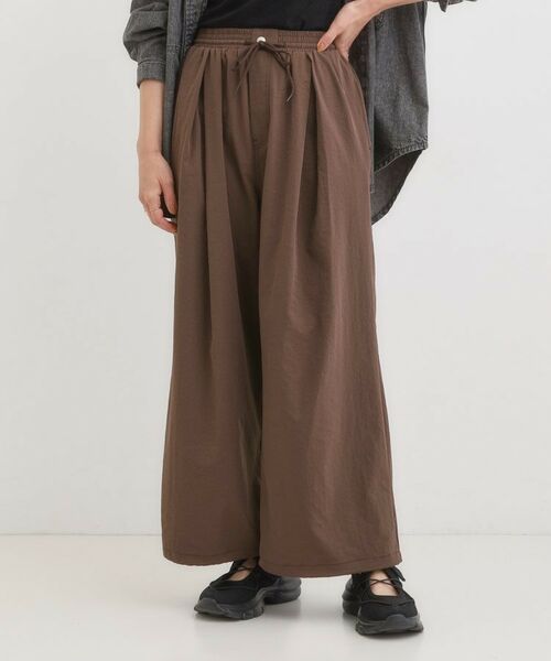 SHOO・LA・RUE / シューラルー パンツ | 【2WAY/S-LL】シルエット変化を楽しめる ドロスト ワイドカーブパンツ | 詳細8