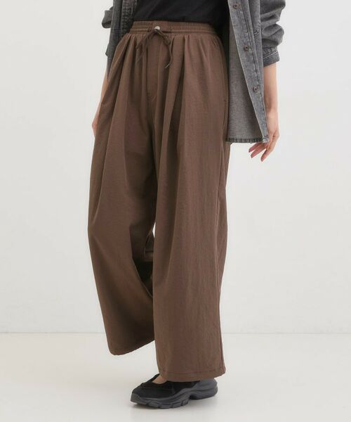 SHOO・LA・RUE / シューラルー パンツ | 【2WAY/S-LL】シルエット変化を楽しめる ドロスト ワイドカーブパンツ | 詳細9