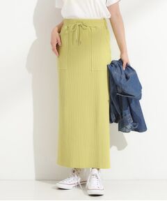 SHOO・LA・RUE / シューラルー ロング・マキシ丈スカート | 【セルフカット可/吸水速乾/抗菌防臭】着回ししやすい カットリブナロースカート