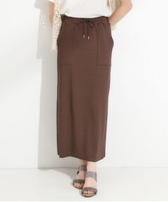 SHOO・LA・RUE / シューラルー ロング・マキシ丈スカート | 【セルフカット可/吸水速乾/抗菌防臭】着回ししやすい カットリブナロースカート