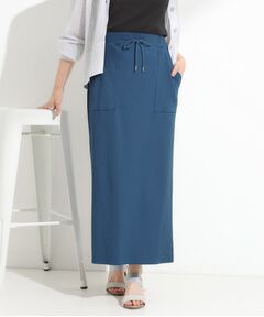 SHOO・LA・RUE / シューラルー ロング・マキシ丈スカート | 【セルフカット可/吸水速乾/抗菌防臭】着回ししやすい カットリブナロースカート