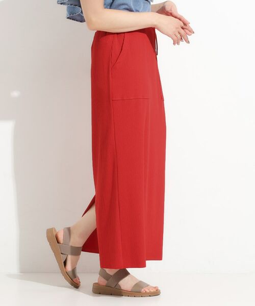 SHOO・LA・RUE / シューラルー ロング・マキシ丈スカート | 【セルフカット可/吸水速乾/抗菌防臭】着回ししやすい カットリブナロースカート | 詳細18