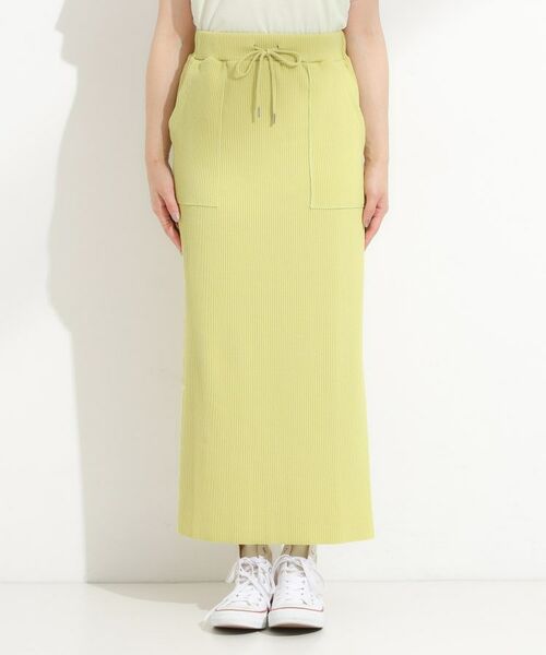SHOO・LA・RUE / シューラルー ロング・マキシ丈スカート | 【セルフカット可/吸水速乾/抗菌防臭】着回ししやすい カットリブナロースカート | 詳細25
