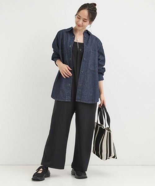 SHOO・LA・RUE / シューラルー シャツ・ブラウス | 【S-LL】こなれ感をプラスする BIGポケットデニムシャツ | 詳細11