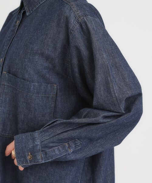 SHOO・LA・RUE / シューラルー シャツ・ブラウス | 【S-LL】こなれ感をプラスする BIGポケットデニムシャツ | 詳細17