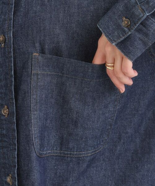 SHOO・LA・RUE / シューラルー シャツ・ブラウス | 【S-LL】こなれ感をプラスする BIGポケットデニムシャツ | 詳細18