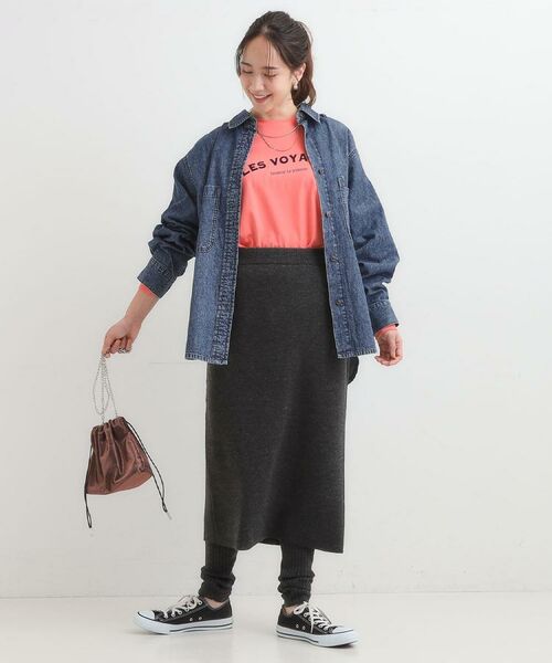 SHOO・LA・RUE / シューラルー シャツ・ブラウス | 【S-LL】こなれ感をプラスする BIGポケットデニムシャツ | 詳細20