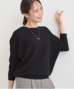 SHOO・LA・RUE / シューラルー ニット・セーター | 【洗える/毛玉になりにくい/UV】 ガータードルマン 7分袖ニット