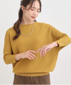 SHOO・LA・RUE / シューラルー ニット・セーター | 【洗える/毛玉になりにくい/UV】 ガータードルマン 7分袖ニット