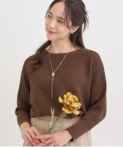 SHOO・LA・RUE / シューラルー ニット・セーター | 【洗える/毛玉になりにくい/UV】 ガータードルマン 7分袖ニット