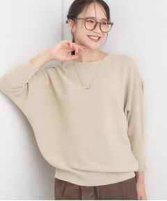 SHOO・LA・RUE / シューラルー ニット・セーター | 【洗える/毛玉になりにくい/UV】 ガータードルマン 7分袖ニット