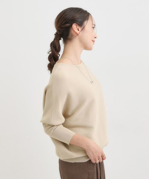 SHOO・LA・RUE / シューラルー ニット・セーター | 【洗える/毛玉になりにくい/UV】 ガータードルマン 7分袖ニット | 詳細14